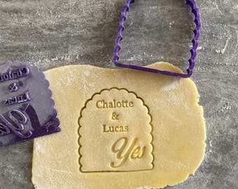 Emporte-pièce mariage emporte-pièce cœur timbre à biscuit mariage cutter cookie wedding