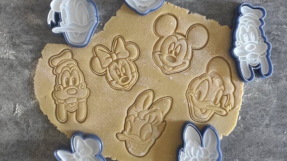 8 pcs Mouse Cookie Stamp, Cartoon Stamped Embossed Cookie Cutter Molds,  Children's Baking Set, for Cookie Baking Supplies, Kids Birthday Party