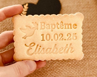 Timbre à biscuits Baptême Emporte-pièce baptême timbre à biscuits personnalisé