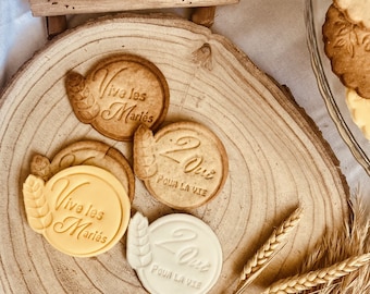 Wedding cookie stamp wedding cookie cutter