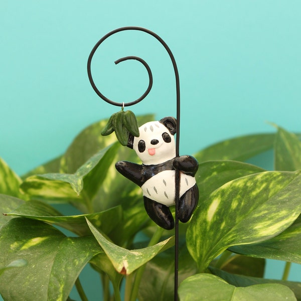 Panda Pflanzenstecker Blumentopf Deko Zimmerpflanze