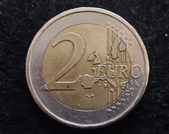 Rare Coin, 2 Euro Coin 2002 with S in star and mint error in both sides, 2002 Greece, Greek 2002 Euro Coin