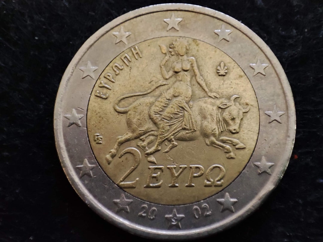 Pièce rare, pièce de 2 euros 2002 avec S en étoile, Grèce 2002, pièce ...