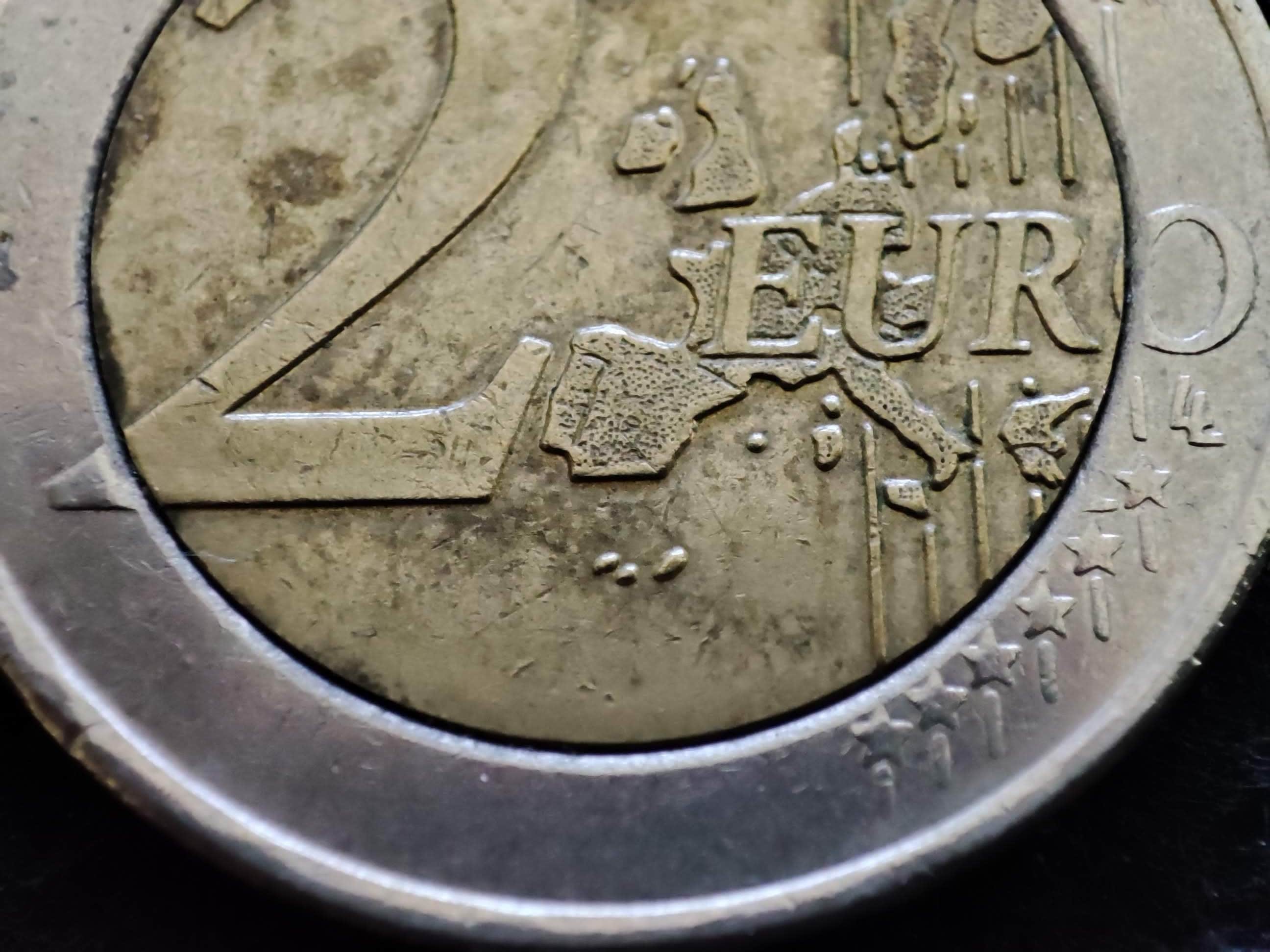 ギリシャ 2 ユーロ ギリシャ コイン 2002 with S in the star. No2 not centered. Very 超希少