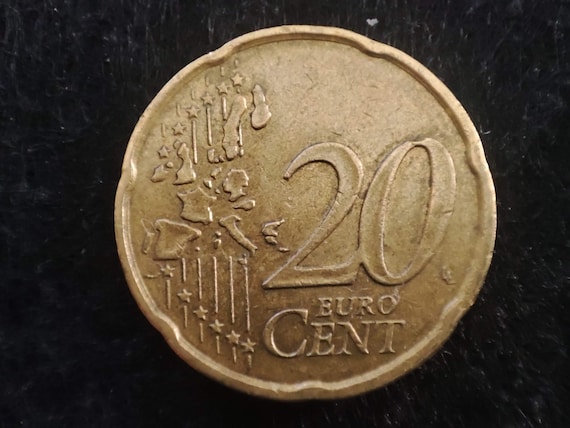 洋楽 O Que E Repentismo Rare Error Coin, 20 Cent Euro Coin 1999 France, 1999 France