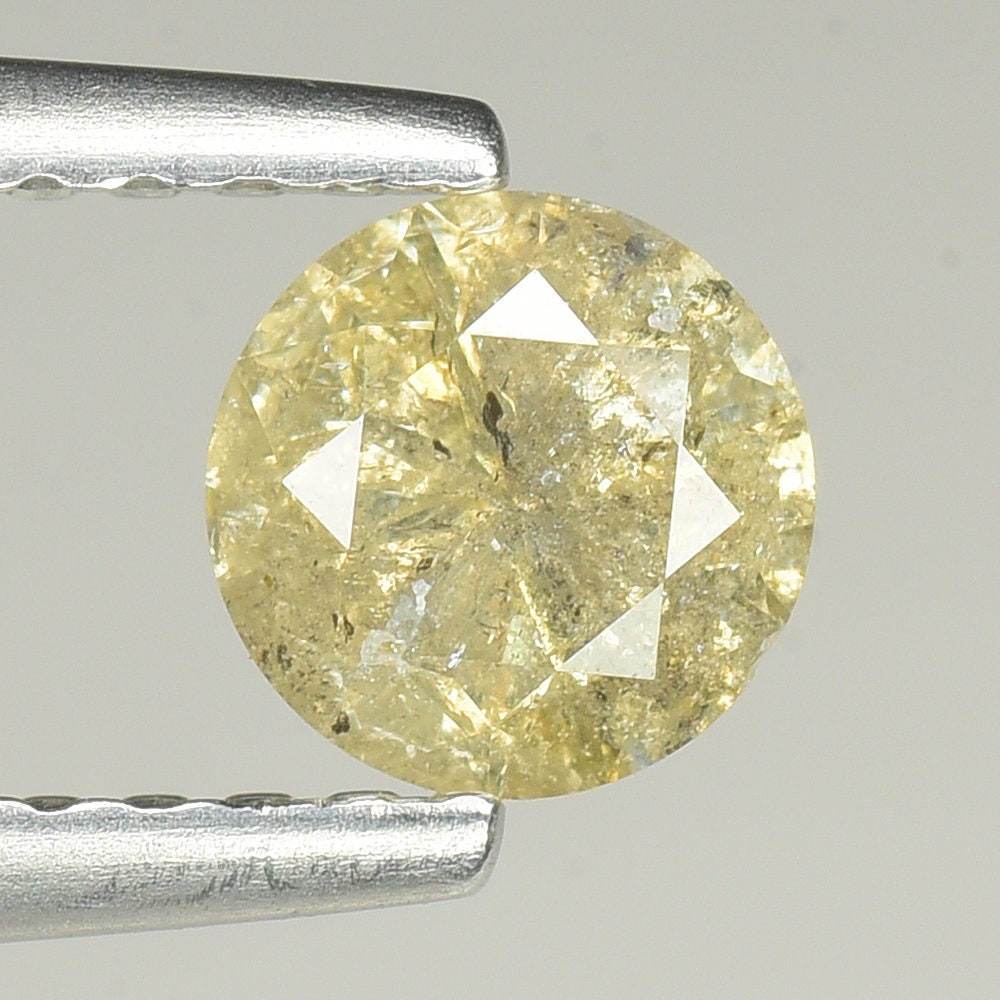 Diamant Naturel Jaune 0.24 Carats - Forme Cœur, Pureté I1 - Provenance Afrique - Neuf Avec Certificat (sans)