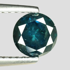 0.77cts 5.7mm Enchanting Blue Natural Loose Diamond &quot;SEE VIDEO&quot;