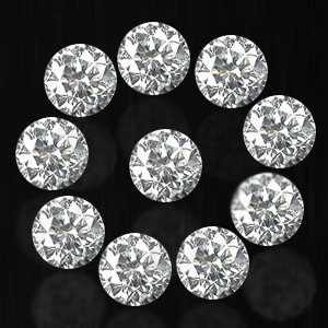 10pc VVS, VS, SI, I 1.8mm to 2.6mm Loose Melee Diamonds to Adorn your Jewelry