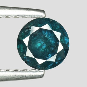 0.70cts 5.2mm Vivid Blue Natural Loose Diamond &quot;SEE VIDEO&quot;