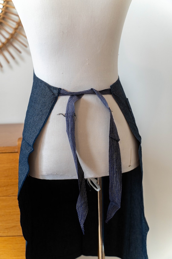 Vintage 1950s 50s Workwear Work Apron, Indigo Denim Cotton - Etsy