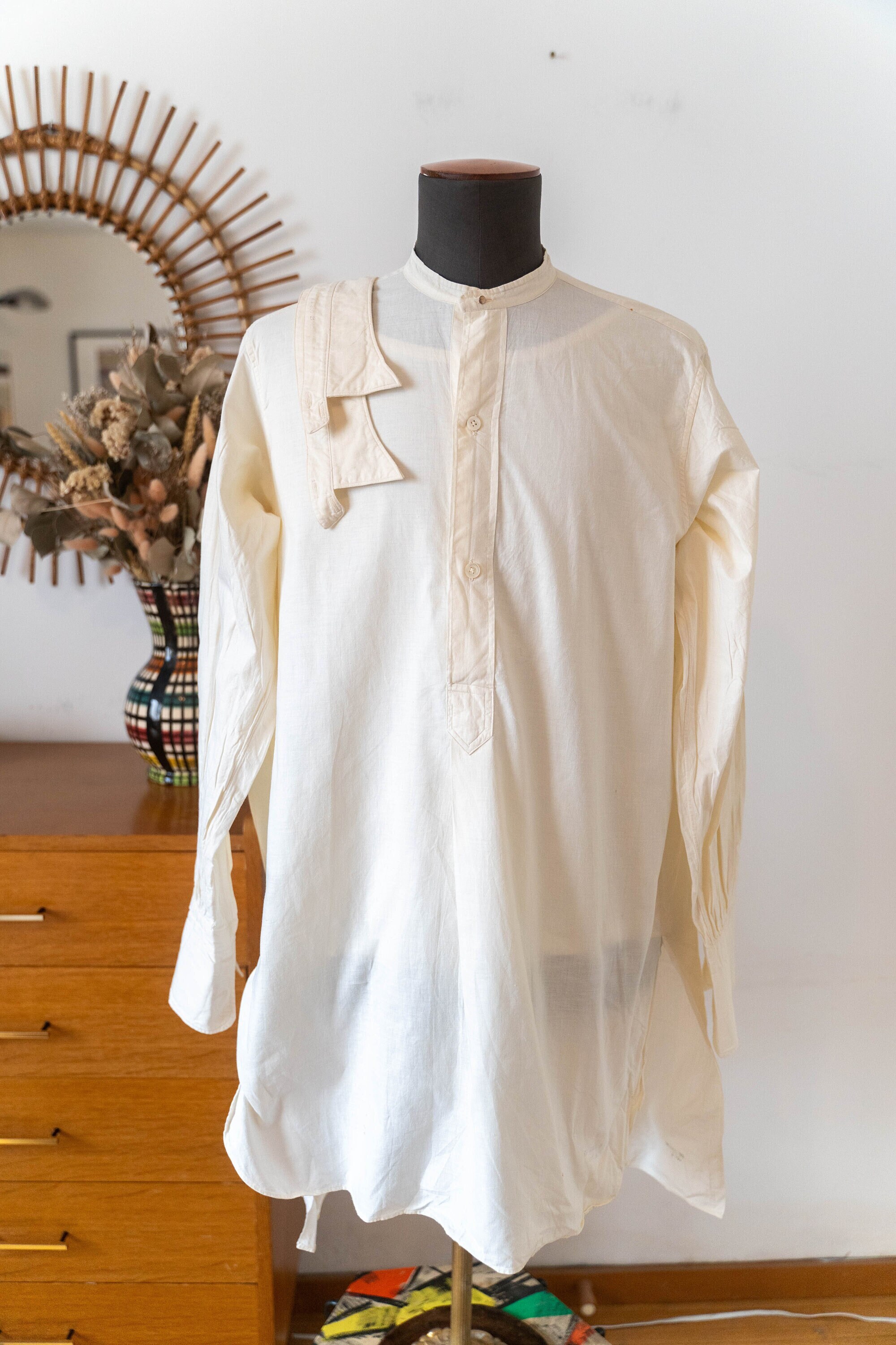 Vintage 1920s 1930s Detachable Collar Shirt 2 Spare Collars 