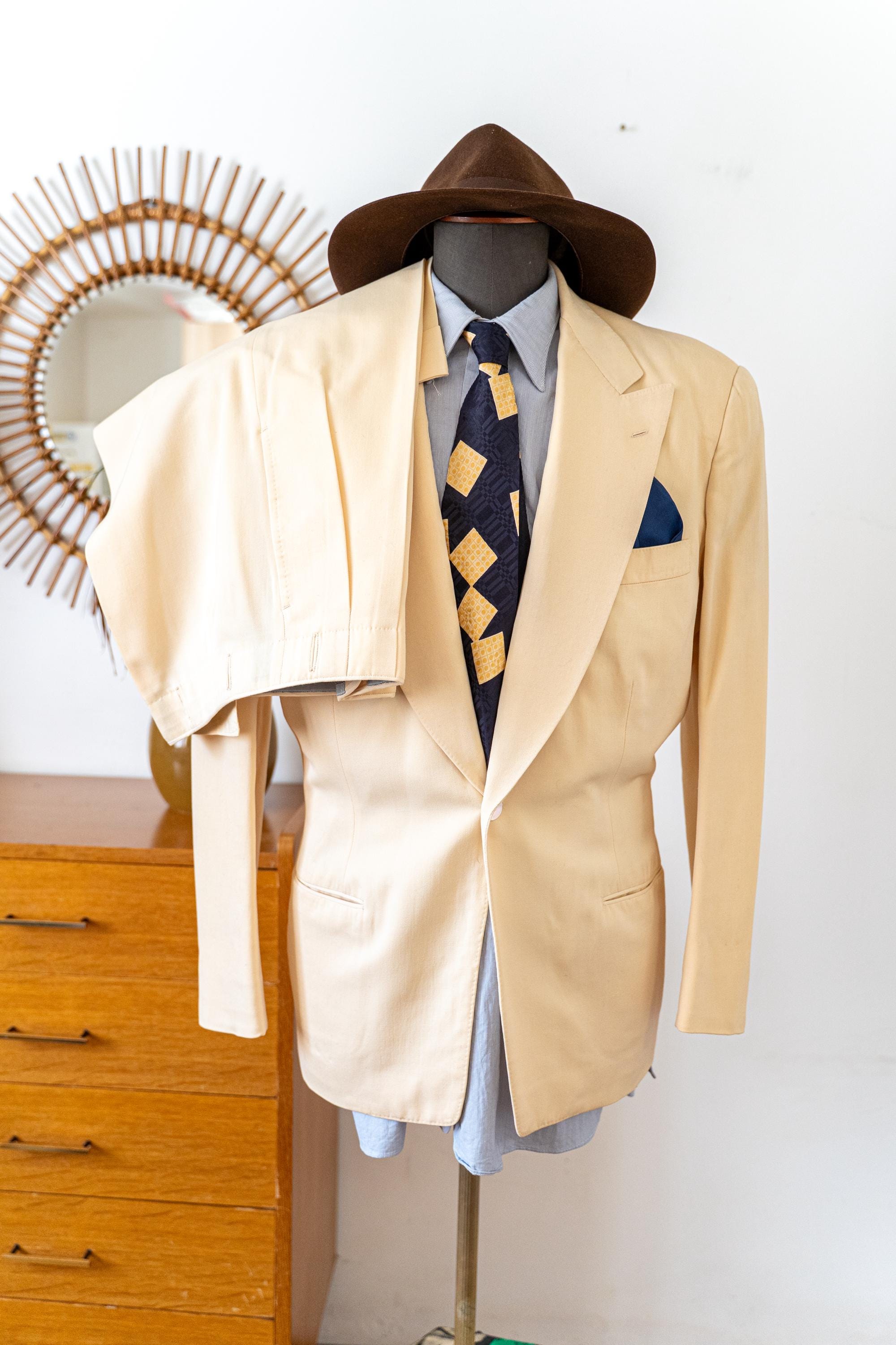 ジャケット・アウター 30s Special Vintage Double Brested Coat Size 36/38 Vintage 1930s 4x2 Patch Pocket Belt Back Double