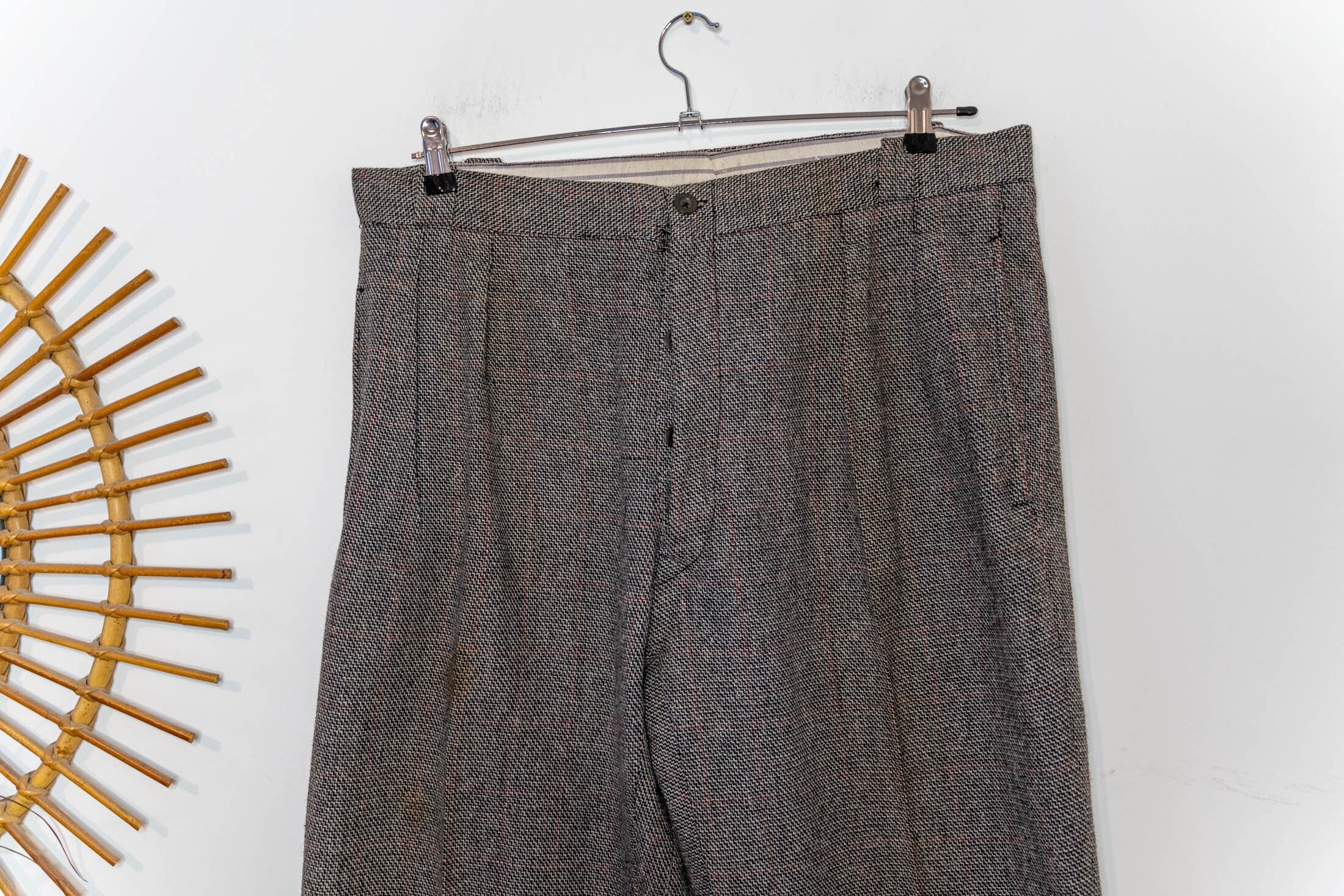 French Vintage Zip Up Trousers (M)