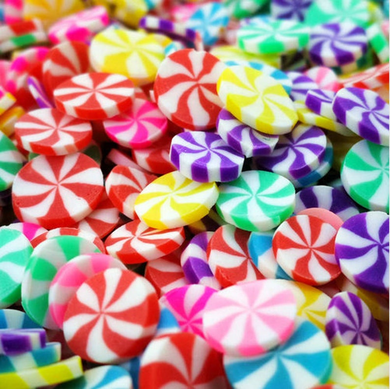 20gram 5mm Round Mixed Color Polymer Clay Fake Candy Slime Etsy