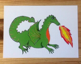 Firebreathing Dragon Etsy