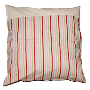 Pillowcase colorful stripes 80 x 80 cm zipper baby bed image 1