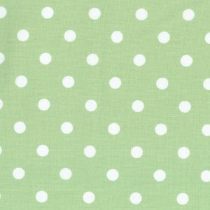 Reversible duvet cover 100 x 135 cm green-white with dots zipper Westphalian fabrics image 2