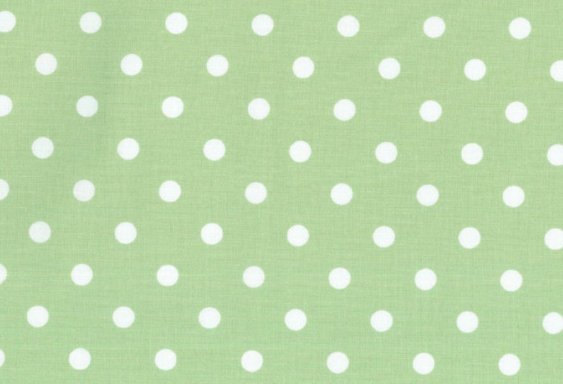 Reversible duvet cover 100 x 135 cm green-white with dots zipper Westphalian fabrics image 2