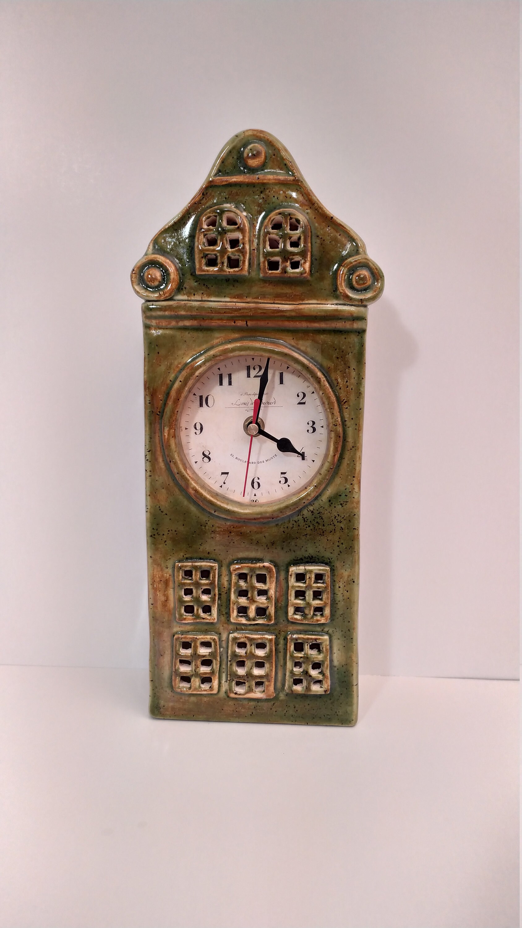 Reloj de chimenea de cerámica | Etsy