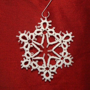 Gescheurd sneeuwvlok ornament