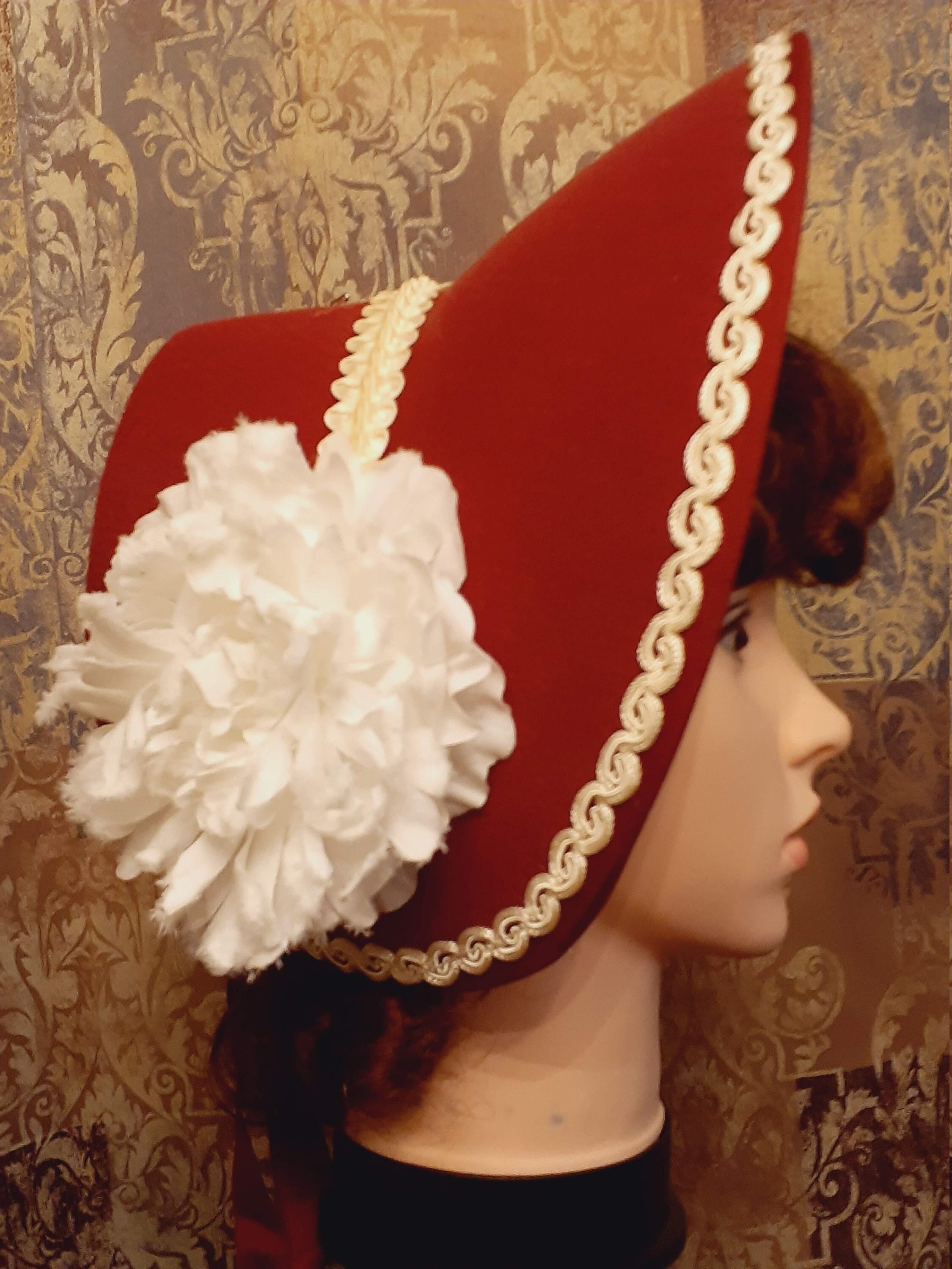 Victorian-style Dickens Caroling Bonnet 