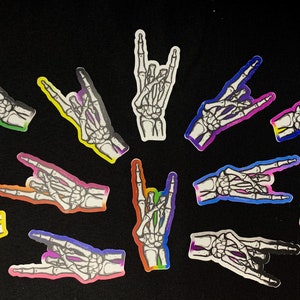 Skeleton Hand Pride Stickers - LGBT+ Stickers