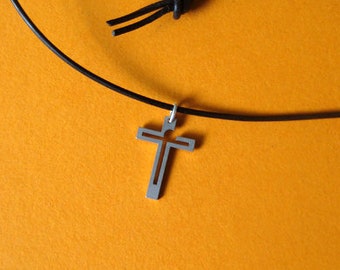 Kreuz "Auferstehung", Kreuzanhänger, modernes Edelstahlkreuz, Geschenk zur Konfirmation, Geschenk zur Firmung, Geschenk zur Erstkommunion,