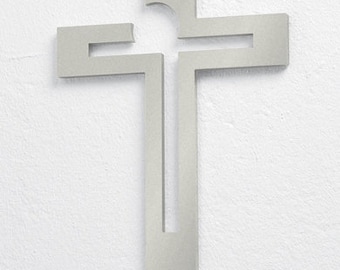 Wandkreuz "Auferstehung", modernes Edelstahlkreuz, Geschenk zur Konfirmation, Geschenk zur Firmung, Geschenk zur Hochzeit, Devotionalie