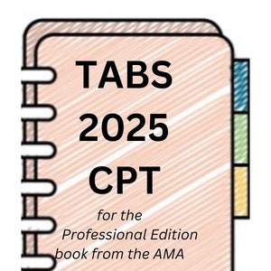 Book Tabs- CPT 2025 Book