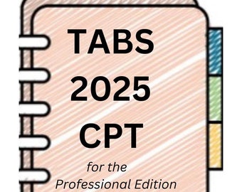 Book Tabs- CPT 2025 Book