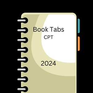 Book Tabs- CPT 2024 Book