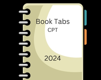 Book Tabs- CPT 2024 Book