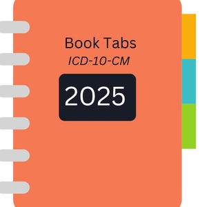 Book Tabs- ICD-10-CM 2025 Book