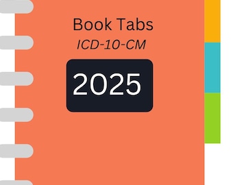 Book Tabs- ICD-10-CM 2025 Book