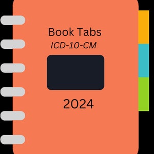 Book Tabs- ICD-10-CM 2024 Book