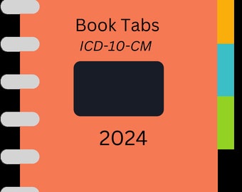 Book Tabs- ICD-10-CM 2024 Book