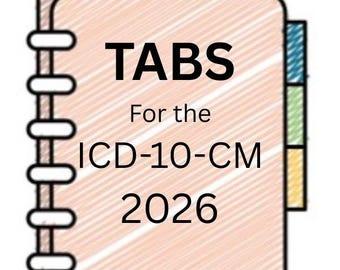 Book Tabs- ICD-10-CM 2026 Book