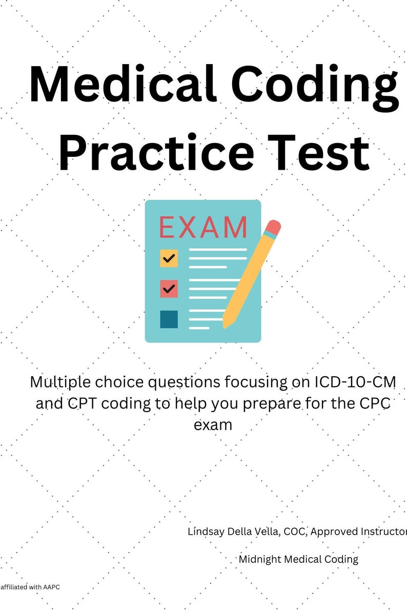 Medical Coding Practice Test Etsy Medical coding practice test etsy