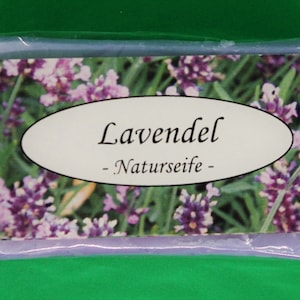 Lavendelseife vegane Naturseife mit frischem Duft 100 gr Bild 1