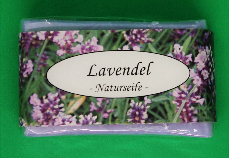 Lavendelseife vegane Naturseife mit frischem Duft 100 gr Bild 1