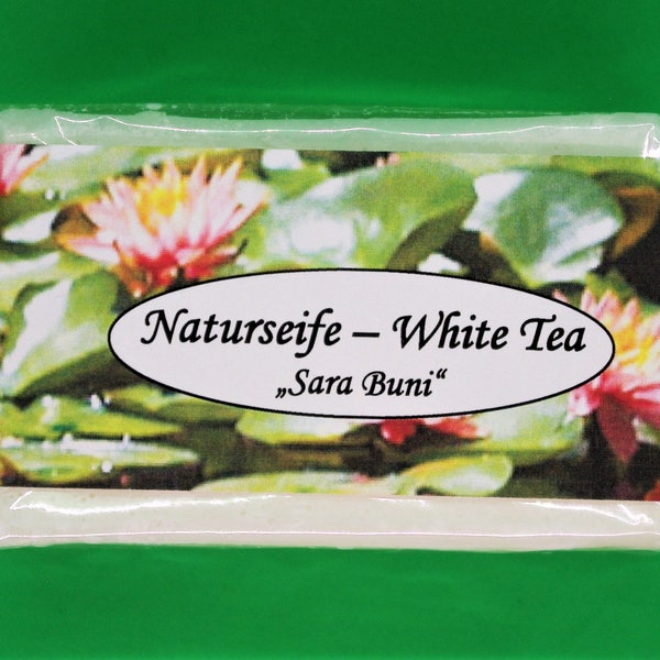 Vegane Naturseife White Tea "Sara Buni" - 100 gr