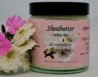 Sheabutter mit Arganöl (White Tea) - vegan - 60 g