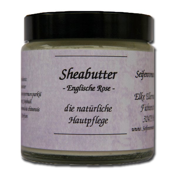 Sheabutter mit Jojobaöl (Englische Rose) - 60 g