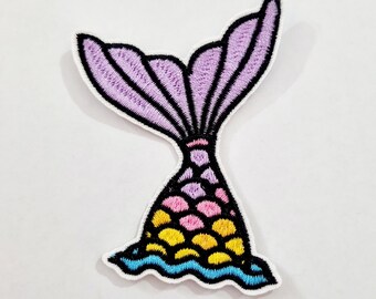 Patch Label Patches Labels Iron-On Patches Application Iron-On Patch * Mermaid