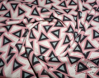 Triangle Jersey Fabric * Triangles * graphic