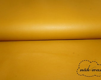 Faux leather * mustard * imitation leather * matte