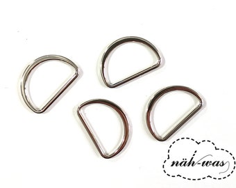 D-Ring 25 mm silver* Accessories Bags