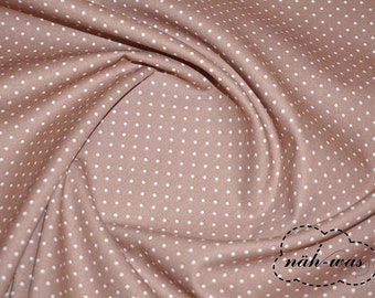 Points cotton fabric dots beige