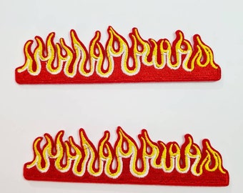 Patch Label Patches Etiketten Bügel-Patches Applikation Bügelbild Patch * Feuer Fire