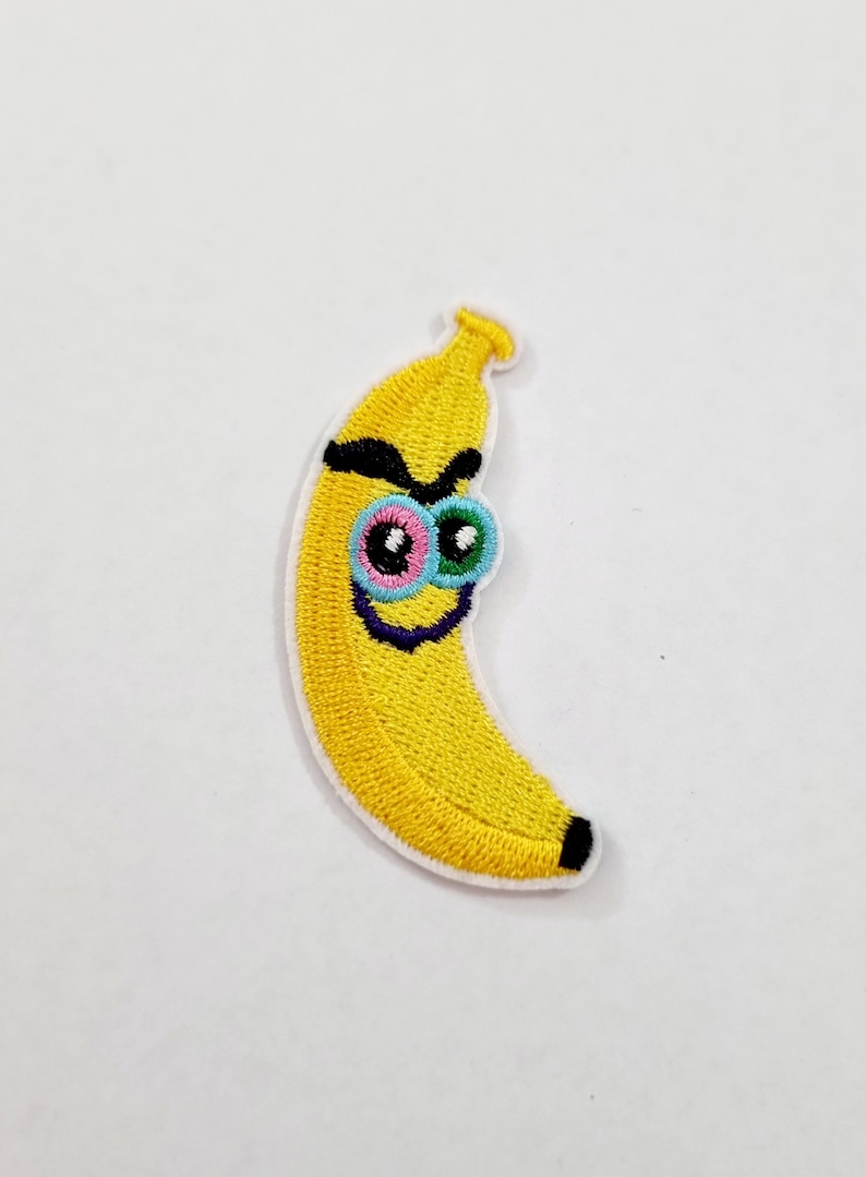 Patch Label Patches Labels Iron-On Patches Application Iron-On Patch Banana image 1